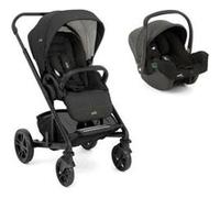 JOIE - Poussette DUO Chrome + Coque I-Snug 2 + Adaptateurs + Habillage pluie Shale Noir G