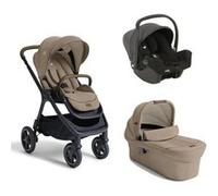 JOIE - Poussette TRIO Finiti Sandstone + Siège-auto Gr0+ I-Snug 2 Shale + Nacelle Ramble XL Sandstone Beige