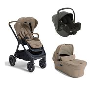 JOIE - Poussette Trio Finiti + Siège auto i-Snug 2+ Nacelle Ramble XL Sandstone