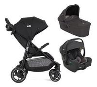 JOIE - Poussette Trio Litetrax + Siège-auto I-Gemm 3 + Nacelle Ramble - Shale Noir G