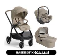 JOIE - Poussette Trio Valora + Siège auto i-Starter + Nacelle Ramble XL V2 Sandstone