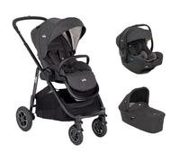 JOIE - Poussette Trio Versatrax + Siège auto i-Gemm 3 + Nacelle Ramble XL Shale
