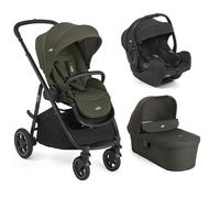 JOIE - Poussette Trio Versatrax + Siège auto i-Gemm 3 + Nacelle Ramble XL Versatrax V2 Fern