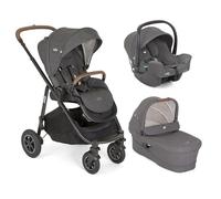 JOIE - Poussette Trio Versatrax + Siège auto i-Snug 2 + Nacelle Ramble XL Shell Gray