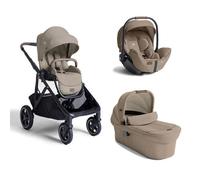 JOIE - Poussette Trio Versiti + Siège auto i-Level Pro + Nacelle Ramble XL Sandstone