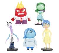 Joie, Tristesse, Colère, Dégoût, Figure De Peur, 5pieces Debout Q Version Figures D’Action PVC Fait Main Caractère Statue Modèle Décoration Cadeaux
