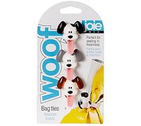 Joie Woof 12605 Lot de 3 attaches pour sac à dos, thème chien, taille unique, blanc