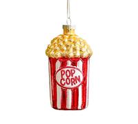 JOIEDOMI Collations de pop-corn en verre soufflé - Grande décoration de Noël pour sapin de Noël - Décoration à suspendre pour l'extérieur - Décoration de Noël pour l'intérieur - Nourriture pour Noël