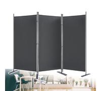JOIEYOU 275 x 180 cm Paravent, Séparateur Jardin 3 pièce Avec pieds plats Anti-UVPour Bureaux Balcons, Intérieur et Extérieur Anthracite