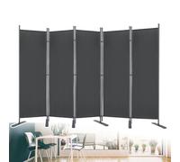 JOIEYOU 280 x 180 cm Paravent, Séparateur Jardin 5 pièce avec Pieds Plats Anti-UVPour Bureaux Balcons, Intérieur et Extérieur Anthracite