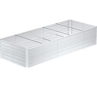 JOIEYOU 300x120x58cm Bac à fleurs en métal pour parterres surélevés, 2160L Acier galvanisé pour parterres de jardin, parterres rectangulaires à construire soi-même, bac à plantes d'extérieur pour légu