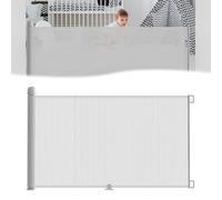 JOIEYOU Barrière de sécurité pour escalier Extensible 0-300 cm Barrière de protection pour bébé avec double verrou Stable Barrière de protection pour porte Barrière pour chiens Extensible Barrière de