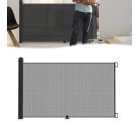 JOIEYOU Barrière de sécurité pour escalier Extensible 0-300 cm, Barrière de protection pour bébé avec double verrou, stable, Barrière de porte pour chien, Extensible, Barrière de protection pour