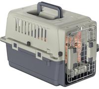JOIEYOU Caisse de transport pour chat Caisse de transport pour chat 49,5x33,5x36 cm Caisse pour chat avec fenêtres en plastique et portes en fer Caisse de transport pour animaux Caisse d'avion pour ch