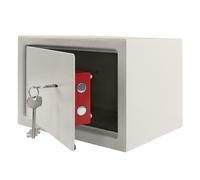 JOIEYOU Coffre-fort Coffre-fort de meubles avec serrure à double panneton Coffre-fort mural avec 2 clés et vis de fixation Coffre-fort d'armoire Coffre-fort d'argent pour la maison, 31 x 20 x 20 cm