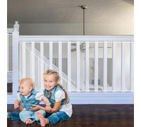 JOIEYOU Filet de protection pour escaliers Filet de sécurité pour enfants 450x91 cm Filet de protection pour escaliers Filet de sécurité pour balcons avec attaches-câbles, cordes en nylon et autocolla
