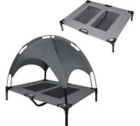 JOIEYOU Lit pour chien avec baldaquin Lit pour chien Outdoor 2 en 1 Lit pour animal de compagnie Canapé pour chien Rehaussé Lit pour chat pour chats et petits grands chiens, 92x76x92cm