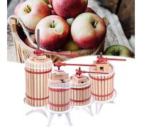 JOIEYOU Presse à Fruits, Presse Fruits Manuel, Presse Baies, Presse Pommes avec Toile de Presse, Plaque de Pression pour Vins de Fruits jus de Fruits Cidre, 6L