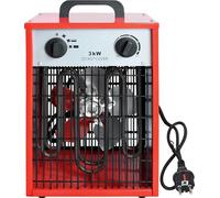 JOIEYOU Radiateur soufflant 3000w Chauffage électrique avec 4 niveaux de chauffage Chauffage de chantier Chauffage électrique avec thermostat intégré & protection contre les surcharges Chauffage élect