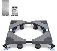 JOIEYOU Socle pour lave-linge Réglable 45-75cm avec 8 pieds + 4 roues Socle pour lave-linge Podestat & cadre Socle pour sèche-linge Réfrigérateur Lave-linge, charge jusqu'à 300kg