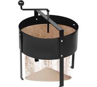 JOIEYOU Tamis de jardin Tamis à compost 40x45cm Tamis de terre Tamis manuel à manivelle avec poignées Tamis pour terre Gazon Jardin