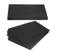 JOIKIT Lot de 100 feuilles de papier cartonné noir A4, 300 g/m², 297 x 210 mm, papier cartonné noir pour imprimante pour bricolage, art