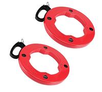 JOIKIT Lot de 2 rouleaux de ruban adhésif en acier à ressort de 30,5 m avec étui à fort impact, extracteur de fil de pêche pour l'électricité et la communication, ruban plat de 0,6 cm de large