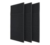 JOIKIT Lot de 3 tapis de bar en caoutchouc de PVC souple antidérapant, bar coussin mat pour cuisine, cafés, restaurants, 45,7 x 30,5 cm, noir