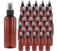 JOIKIT Lot de 40 vaporisateurs en plastique marron de 100 ml pour le nettoyage du maquillage