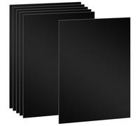 JOIKIT Lot de 6 feuilles acryliques noires A4, 297 x 210 x 3 mm pour loisirs créatifs