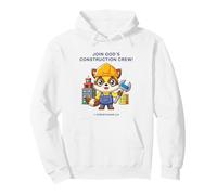 Join God's Construction Crew - Kids Christian Faith Animal Sweat à Capuche