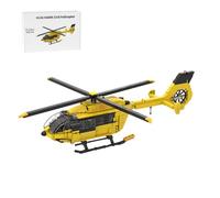 JoinBlox Kit de construction d'avion militaire, échelle 1:40, H145, hélicoptère civil, 611 pièces, hélicoptère technique hélicoptère, briques de serrage, jouet de construction, cadeau