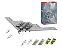 JoinBlox Kit de construction d'avion militaire, MOC-166363 Échelle 1/70 Bomber MOC Blocs de construction pour hélicoptère 1977 pièces Technique hélicoptère Briques de serrage Jouet de construction