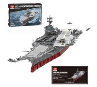 JoinBlox Kit de Construction de Navire Technique, 1/350 UCS USS CVN-65 Porte-Avions à Propulsion nu ire Atom sous-Marin, 4941 pièces, Technique, Navires de Guerre, Blocs de Construction
