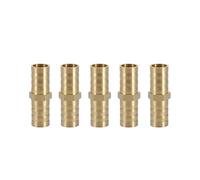 Joiner bidirectionnel droit barbelé en laiton droit de tube de connecteur de tuyau de connecteur de Kuuleyn adaptant 6/8/10/12/14/16/20mm (10 mm (5pcs))