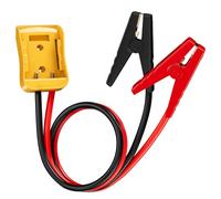 Joinfworld Pinces Câbles Démarrage Compatible Démarreur Batterie Dewalt 20V | Câble Démarrage Auto Avec Adaptateur,Câble Silicone 8 AWG 60cm-2 Pièces, Pour Tondeuse Et Outils