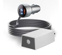 Joinfworld Starlink Mini adaptateur de voiture 12 V avec convertisseur Step Up, mini câble d'alimentation Star Link de 0,9 m 12 V-24 V vers 30 V Boost allume-cigare adaptateur 12 V avec USB A QC 3.0