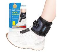 joingood Attelle Pied Tombant pour Marcher avec des Chaussures,Attelle Pour Pied Tombant Avec Bouton,Orthese Pied Tombant vers le Haut,Releveur de Pied Tombant pour Pied Droit et Gauche(S/M)