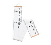 JOINPAYA 1 Ensemble Règle De Hauteur Image Suspendue Règle De Mesure De La Taille De Bébé Mur Grandir Croissance Maison à Coucher Enfants Nursery Cadre En Bois Massif Blanche