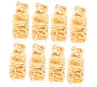 JOINPAYA 1 Jeu Bandes De Bois D'allumage De Feu Portable Lumière Camping Essentials Les Bois Allume Feu Entrée Accessoires De Camping Foyer Fournitures De Camping La Cire 8 Pièces