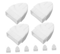 JOINPAYA 1 Jeu Chapeau De Balustre Poste De Clôture Paysage Capuchons Petit Balustrade Casquettes De Platelage Chapeaux De Poteau Caps Post-clôture Plastique Blanche 10 Pièces