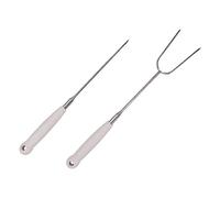 JOINPAYA 1 Jeu Fourchette À Barbecue Ustensiles De Grillades Fourchettes Accessoires De Gril Brochettes De Gril pour Gril Extérieur Brochettes De Barbecue Hotdogs Fourchette De 2 pièces