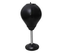 JOINPAYA 1 pièce Petit Ballon de Boxe avec Ventouse de Bureau pour à ou Ballon Noir avec Gonfleur Rouge