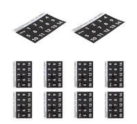 JOINPAYA 10 Feuilles Autocollants de Notes de Musique pour Tambour Handpan en Pvc Noir, Aide à L'apprentissage Rapide la Progression des Débutants en Éducation Musicale