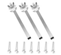 JOINPAYA 10 Mini Pinces de Service en Acier Inoxydable Argentées Forme Main Cartoon, Légères et Faciles à Transporter, pour Glaçons et Sucre Cuisine ou Pique-niques Extérieur