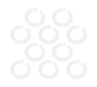 JOINPAYA 10 Pièces Adaptateur D'abat-jour Blanc en Plastique pour Douille E27 vers E14, Anneau Léger et Facile à Installer, Accessoire pour Lampe Suspendre
