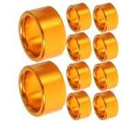 JOINPAYA 10 pièces Bagues de Pied Aluminium pour Pigeons Lot de Anneaux Dorés Identification Santé Volaille Bagues Entraînement et Reconnaitre Oiseaux Voyageurs