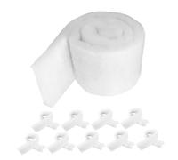 JOINPAYA 10 Pièces Filtre de Remplacement pour Étang et Aquarium Mousse Filtrante Haute Densité Épaisseur Tamis Multi-Couches pour Aquarium Eau Douce et Compatible Filtre Angle et