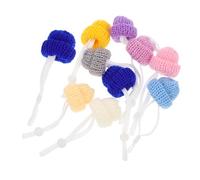 JOINPAYA 10 pièces Lot de Mini Chapeaux Laine pour Poulets Réglables Ornements Confortables pour Animaux Rampants Accessoires Décoratifs pour Petits Reptiles