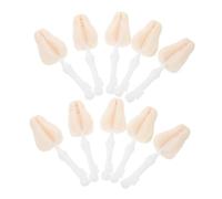 JOINPAYA 10 Pièces Nipple Sponge Cleaning Brushes For Bottles And Pacifiers Replaceable Heads Efficient Milk Residue Remover And Travel-friendly Bottle Brush Set
